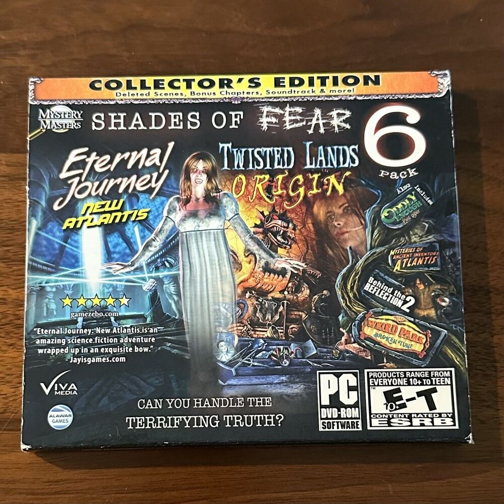NEW Shades of Fear 6 PACK PC Twisted Lands Eternal Journey Weird Park